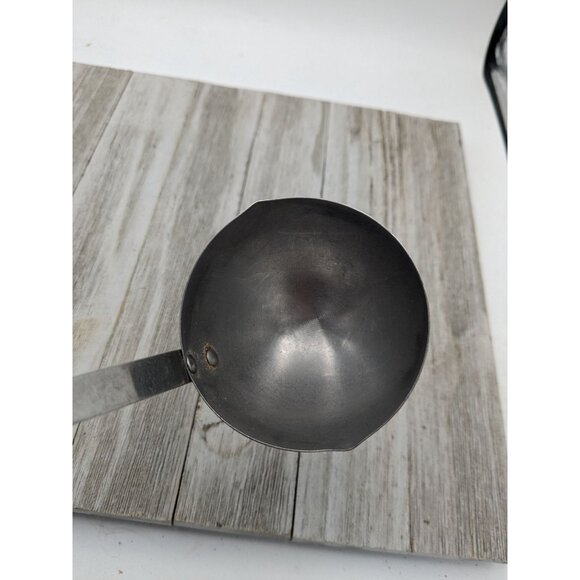 Vintage Kitchen Utensil Stainless Steel Ladle  11 1/2" Black Handle - Picture 8 of 8
